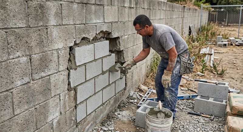 Block Wall Repair in Lee County, FL