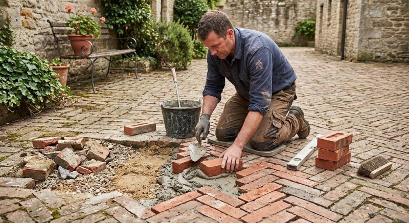 Brick Flatwork Repair in Bonita Springs, FL
