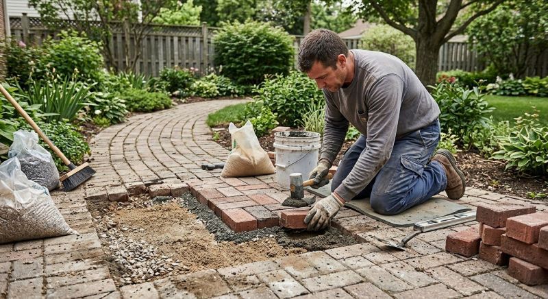 Brick Pathway Repair in Fort Myers, FL