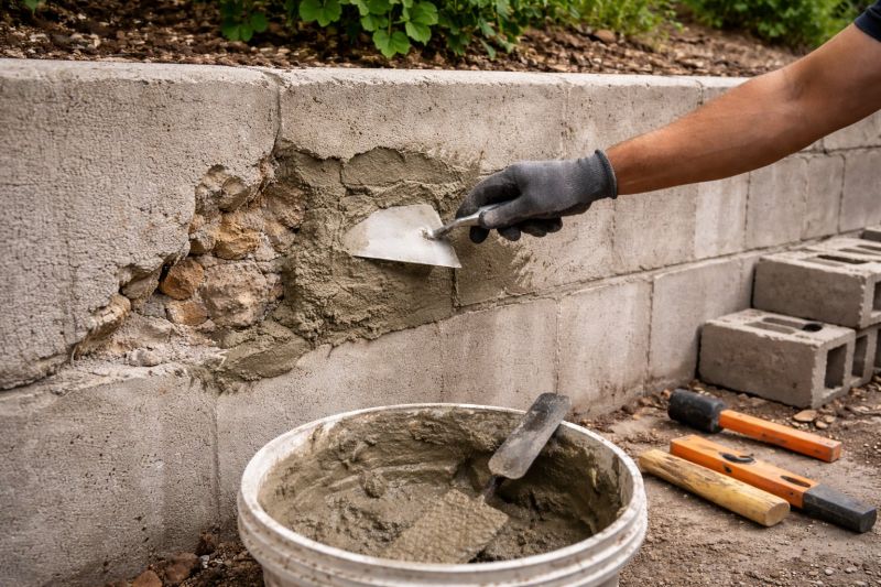 Brick Retaining Wall Repair in Fort Myers, FL