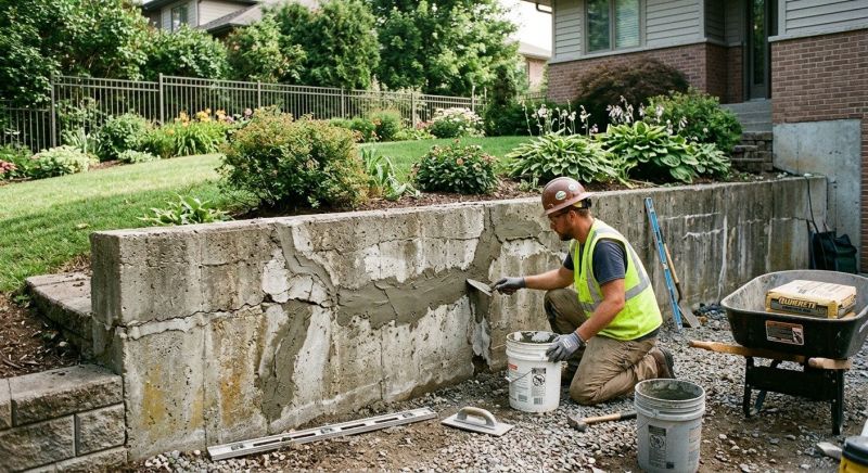 Brick Retaining Wall Repair in Fort Myers, FL