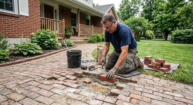 Entryway Brick Repair in Fort Myers, FL