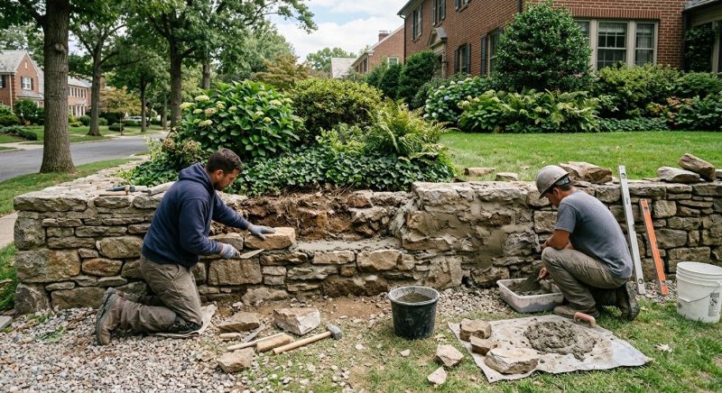 Stone Wall Repair in Fort Myers Beach, FL