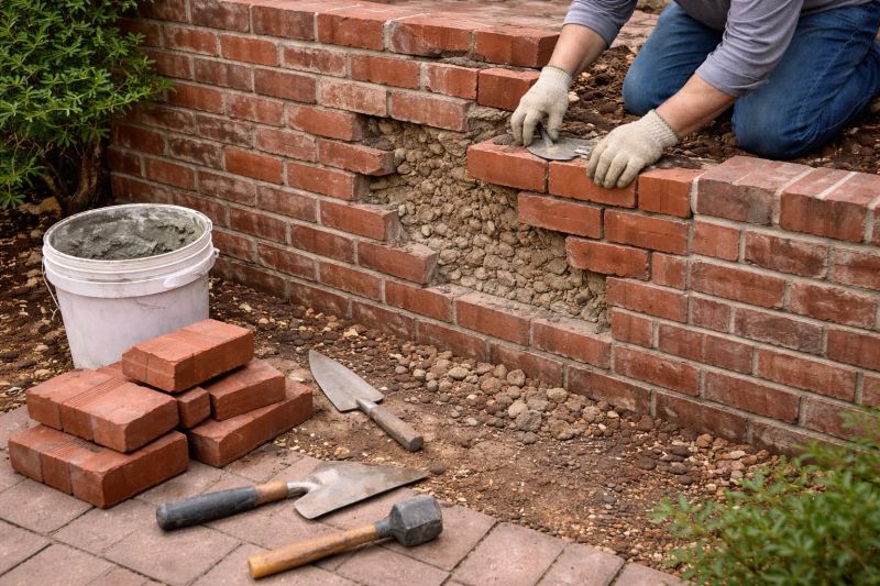Brick Fence Repair