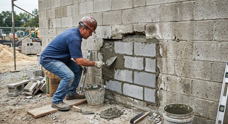 Cinder Block Repair